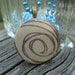 Brown Swirls With Tan, Wood Tile Necklace