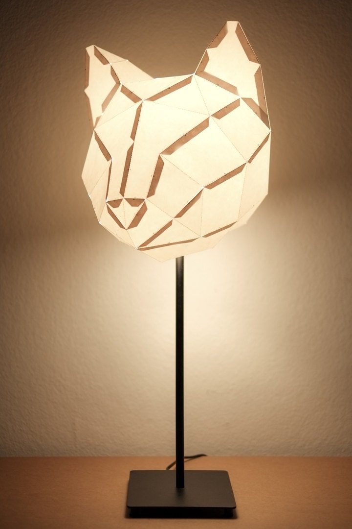 Cat Medium - do it yourself paper lampshade