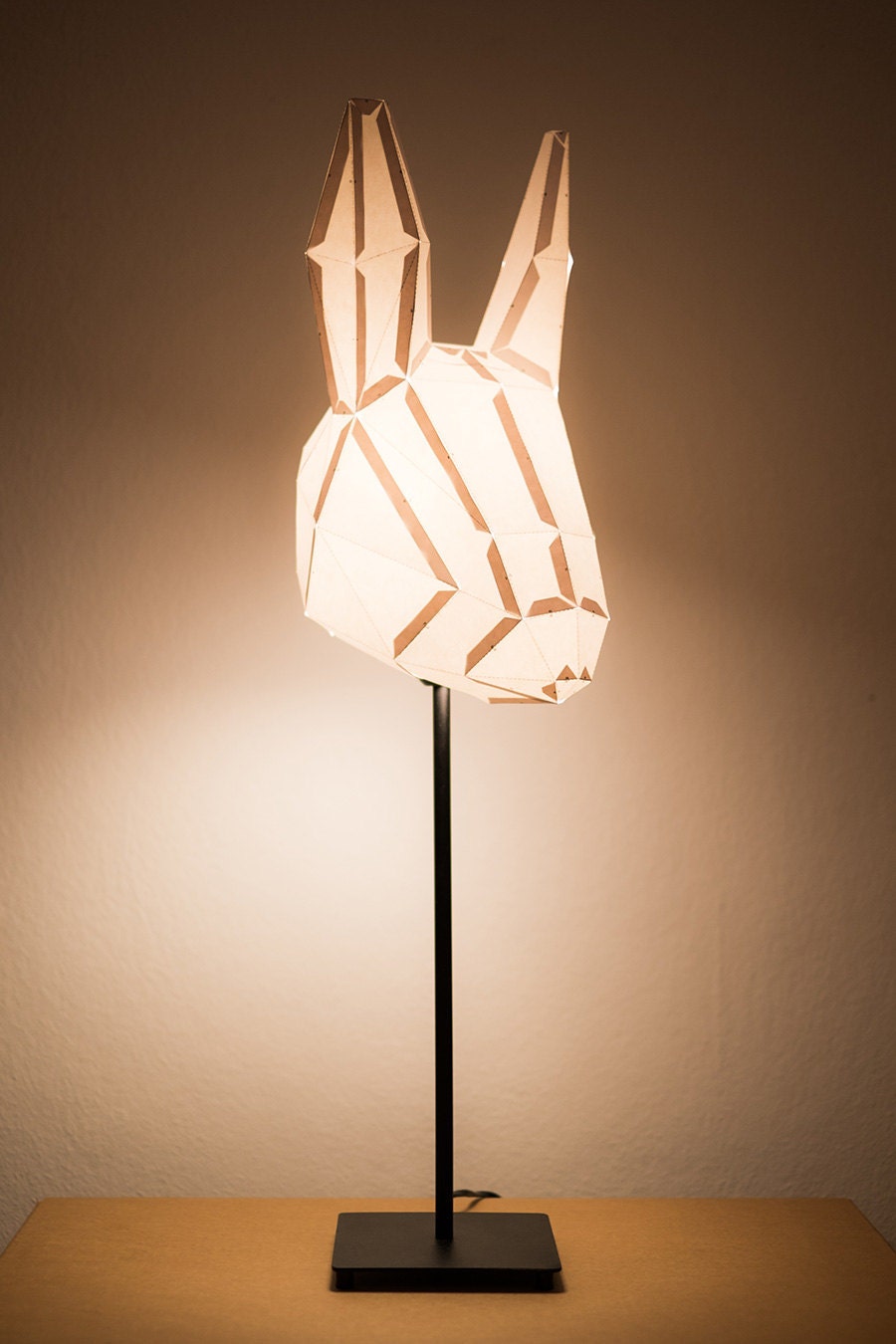 Rabbit Medium - do it yourself paper lampshade