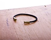 BRZN Bullet Casing Bracelet Black recycled .22lr shells black 550 paracord wire men women