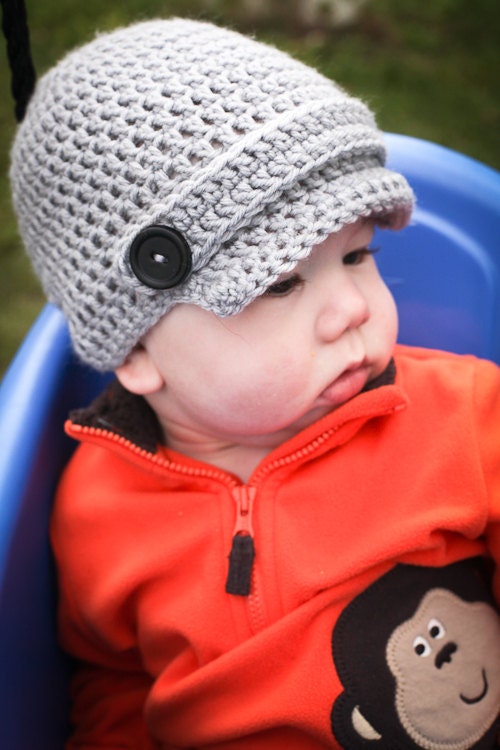 Crochet Newsboy Hat