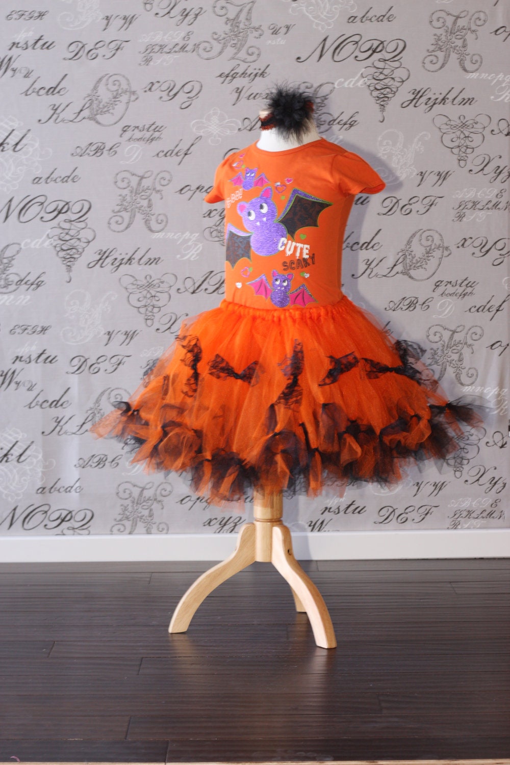 Halloween Costume Orange Black Purple Spider Bat Lace Pink T-Shirt Tulle Tutu Dress-up Disney Children Toddler Infant Custom Crochet