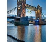Tower Bridge 005 (LIMITED EDITION colour PRINT)  River Thames Landscape London Olympics 2012