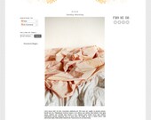 Yellow Flowers, 3 Column Premade Blogger Template