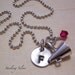 Personalized Necklace - Megaphone Cheerleader Necklace - Hand Stamped Necklace - Sterling Silver - Personalized Jewelry