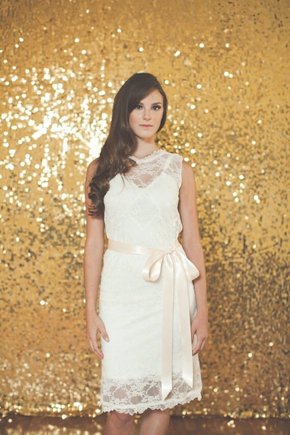 Lace Vintage Inspired Shift Dress With Custom Slip included - Various Fabrics - Made to Order