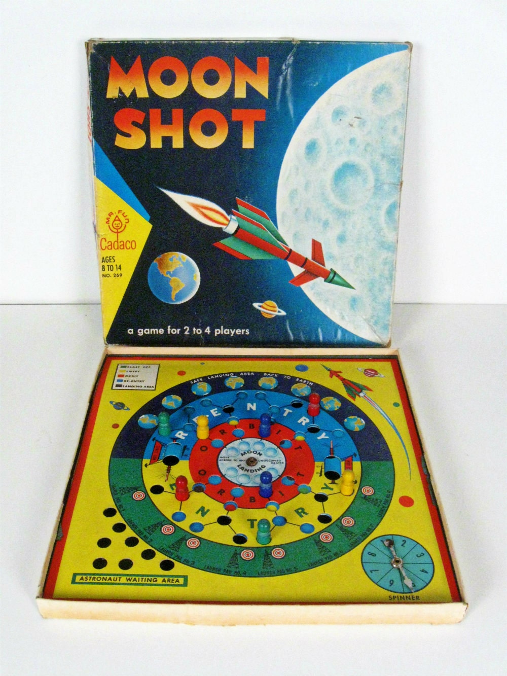 vintage Moon Shot board game - 1967
