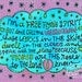 I'm a Free Flying Spirit (5x7 doodle print)