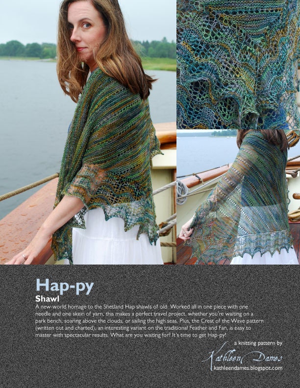 Hap-py shawl PDF pattern