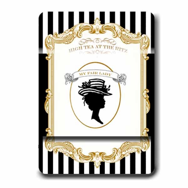 My Fair Lady Invitation Belly Band . My Fair Lady Collection . by Loralee Lewis