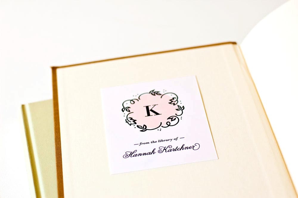 Personalized Bookplates, Custom Bookplate Sticker, Mother's Day Gift // SO SWEET