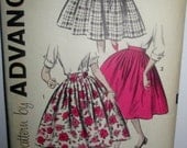 Advance 9156 Full Skirt Pattern Pleated or Gathered 1950s