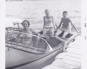 Schaefer Lake, Indiana- Speed Boat- 1950s Vintage Photograph