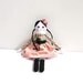 Rag Doll, Cloth Doll, Fabric Doll, Handmade Doll, Pink