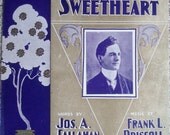 Antique Sheet Music I Will Return Again Sweetheart 1904