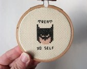 Treat Yo Self, OR Abed, OR Opposite of Bat-man Cross Stitch
