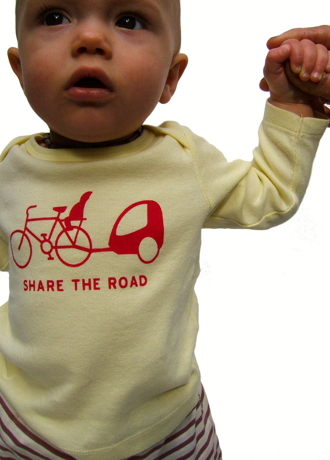 SHARE THE ROAD Infant Long Sleeve Lap Tee (3-6m, 6-12 m, 12-18 m)