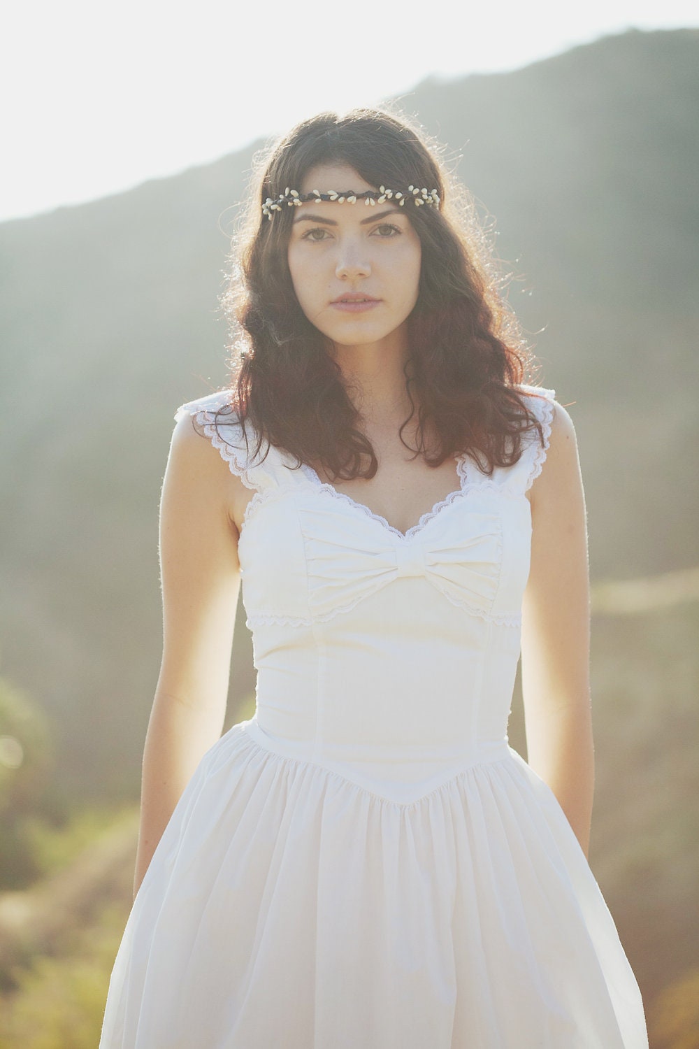 Wedding hair accessory, Bridal crown, Rustic head piece, woodland wedding crown - TWIG