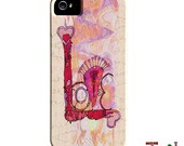 Whimsical iPhone 5 Case - LOVE - Funky Abstract Art iPhone cases by Ingrid Padilla
