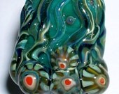Beau Hawn Handmade Lampwork Boro Borosilicate Pyrex Bead GLASSADDiCT Original BARNACLE URCHIN Sealife Tab  Focal