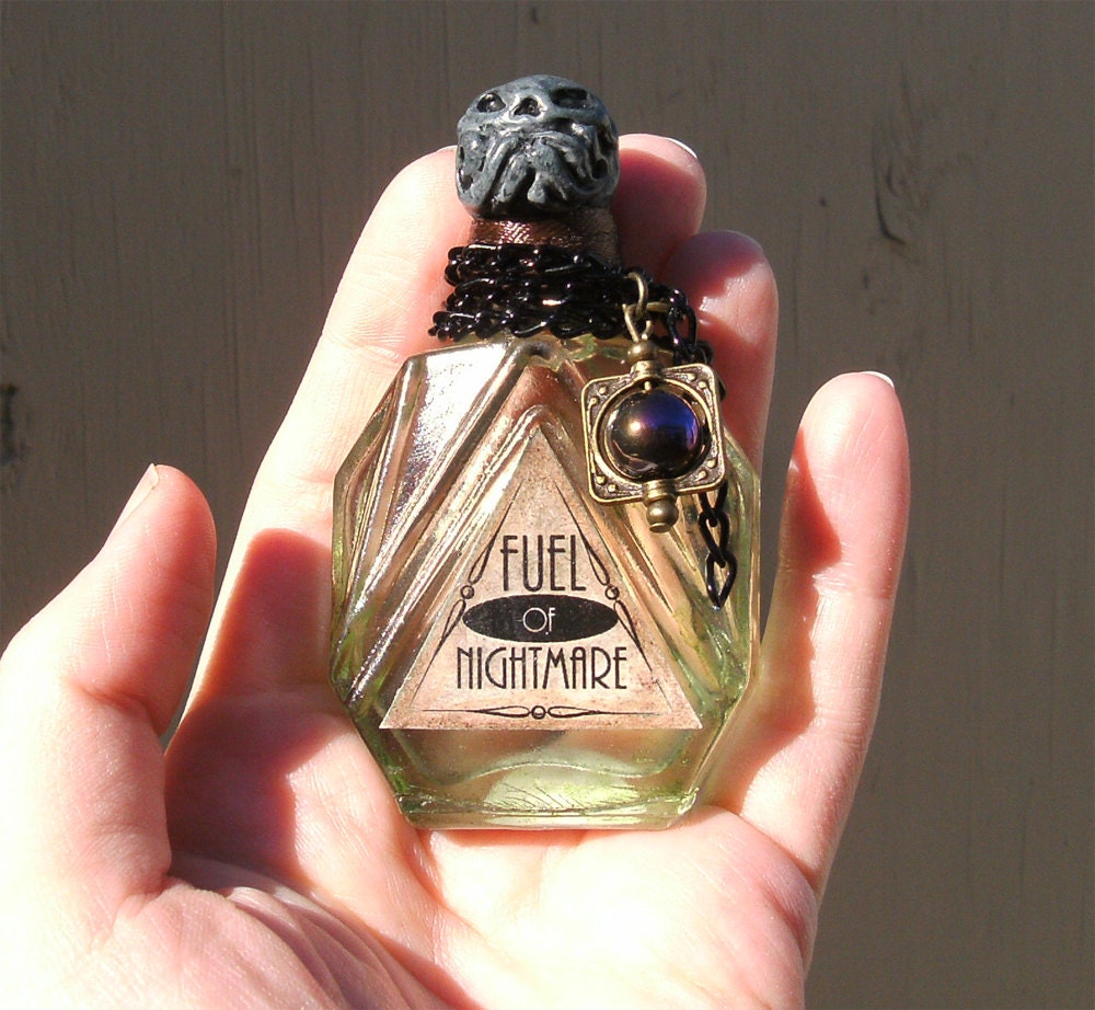 Nightmare Fuel Original OOAK Lovecraft Bottle Art-Part of The Lovecraft Bottle Collection