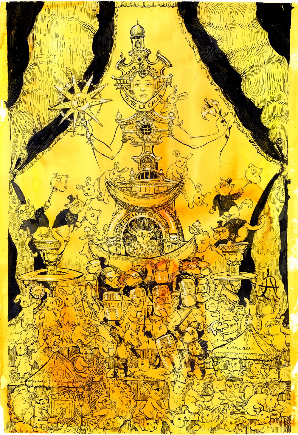 Giclee Print-Indignada
