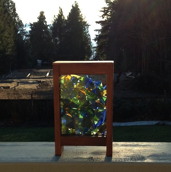Suncatcher, Home Decor, Sun Catcher, Stained Glass, Beach Glass, Sea Glass, Freestanding