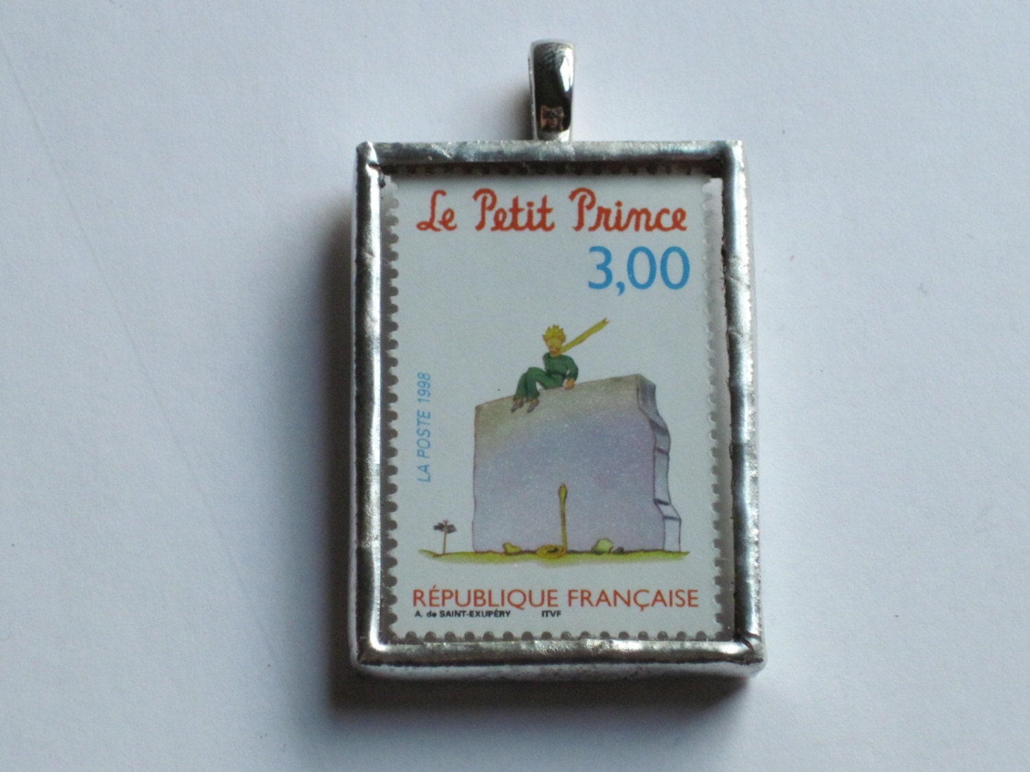 Postage Stamp Pendant - Le Petit Prince