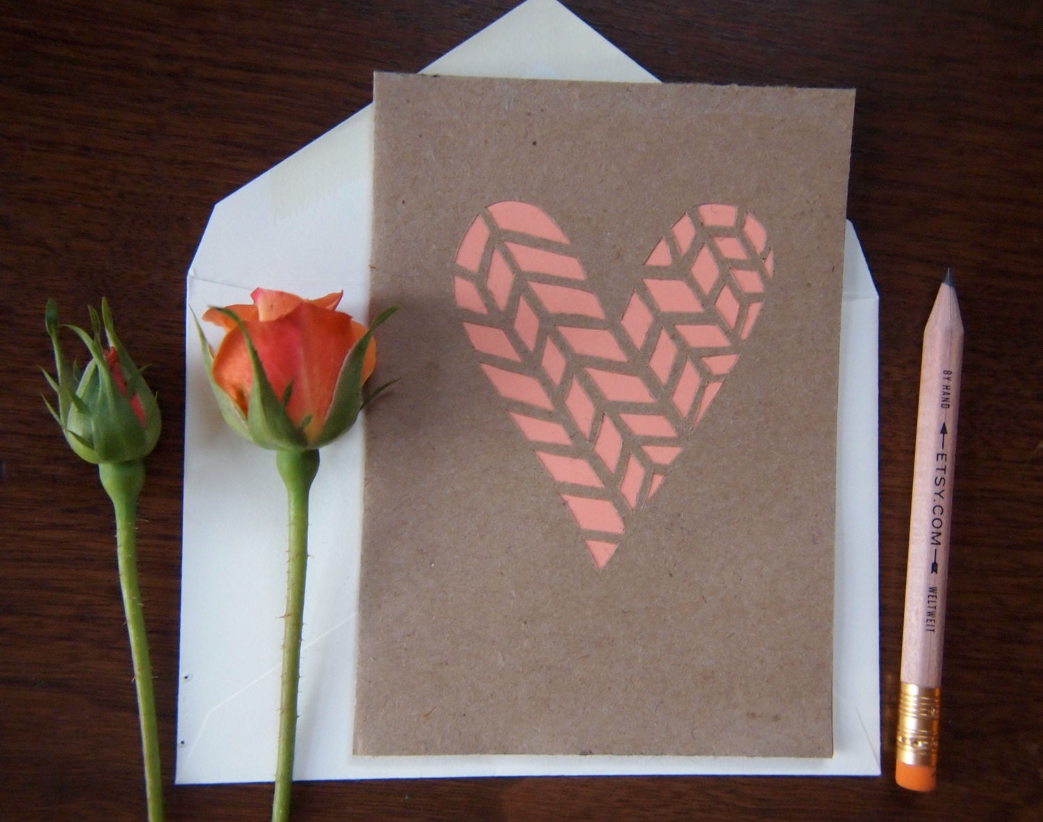 Papercut Card: Sweater Heart