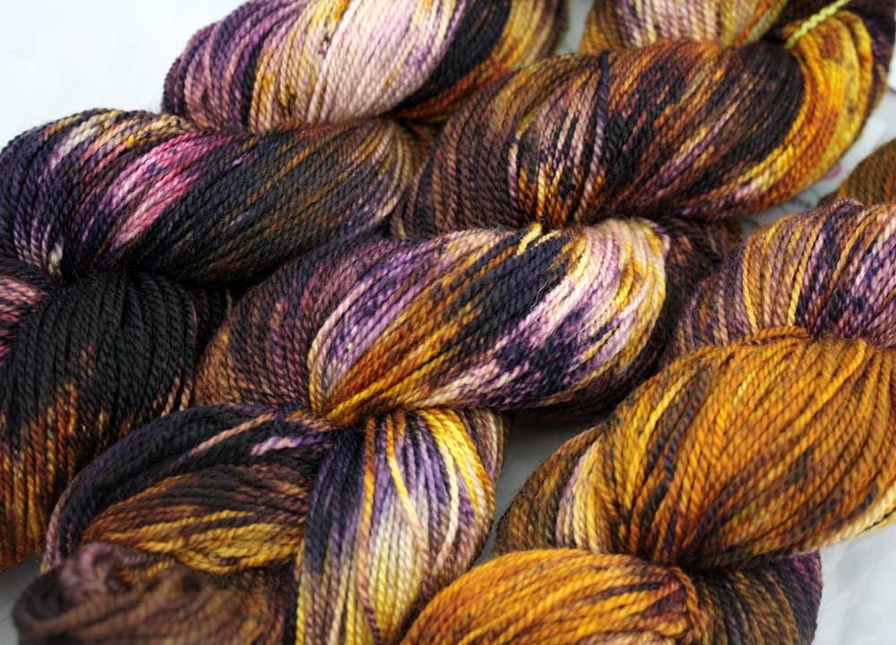Limited Edition Hand Painted SW Merino Urban Standard Sock Yarn - Cajun Girl