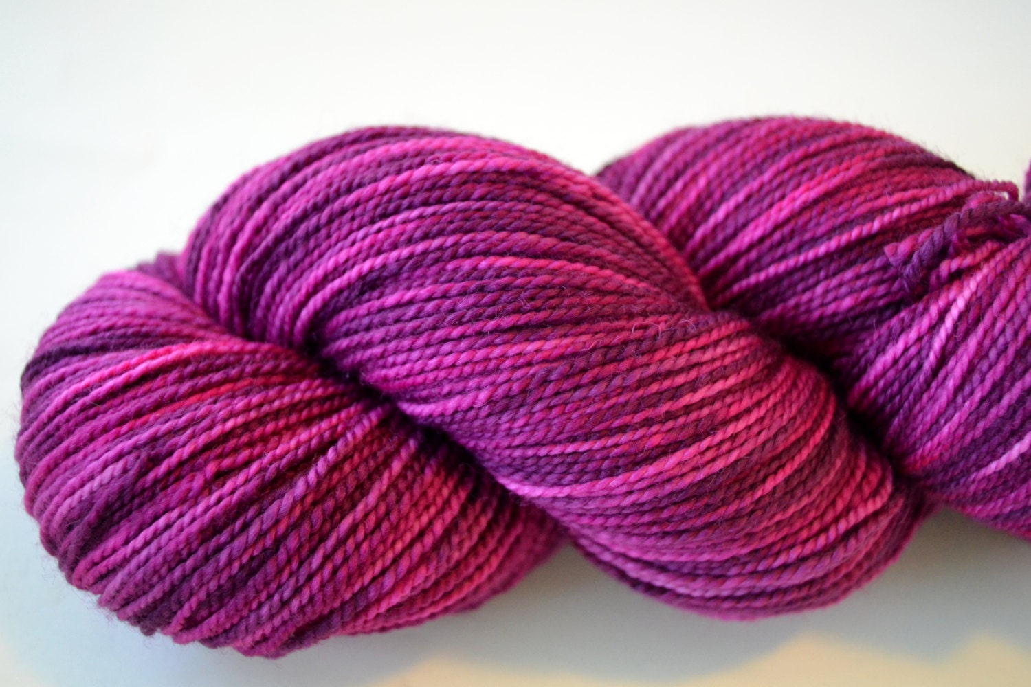 Brilliant Raspberry - 100% Superwash Merino Sock Yarn
