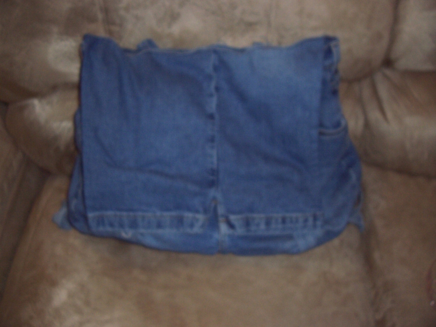 Blue jean /laptop/tablet Backpack upcylcled handmade