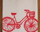 bike tea towel ORGANIC cotton
