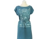 Tree of Life Screen Printed Shift Dress