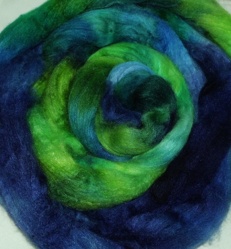 STARRY STARRY NIGHT  - Ravishing 50/50 merino silk top 4 ozs.