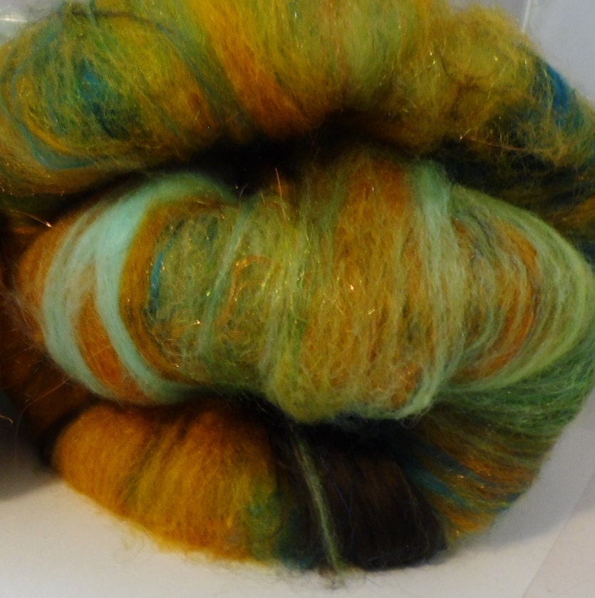 PATINA 50-50 wool silk spinning batts 4 ozs
