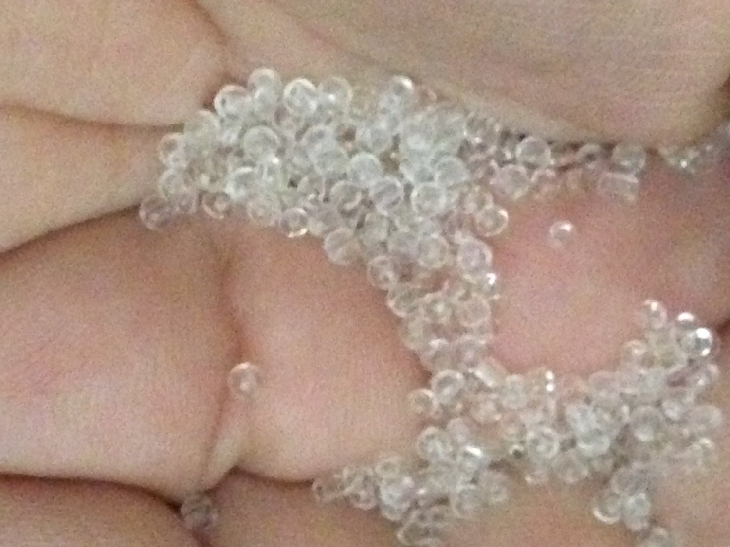 8 ounces of clear seed beads