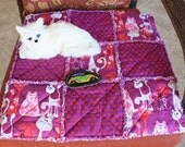 Cat Blanket Has Kitties Pretty In Pink