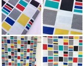 HOLIDAY WEEKEND SALE- Eighties Bed Sheet-Vintage-Color Blocks-Chevron