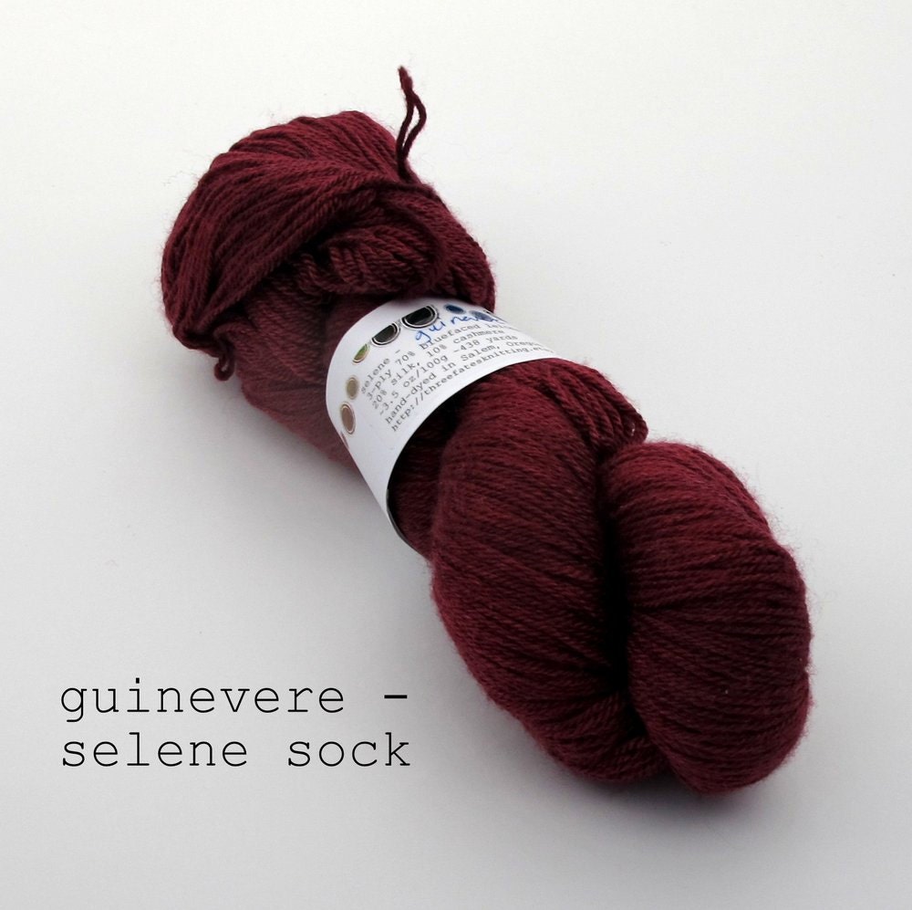 guinevere - selene sock, a bluefaced leicester and silk blend (repeatable, in stock)