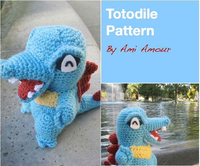 Totodile Pattern Crochet Pokemon Amigurumi PDF