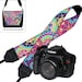 SALE Paisley Camera Neck Shoulder Strap for Women Pink Purple Boho Hippie DSLR Padded Camera Strap Nikon Canon etc blue yellow (RTS)