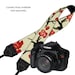 SALE Dslr Camera Bag Slr Camera Messenger Bag Vegan Black Leather Asian Cherry Blossom Zipper Padded DELUXE Model (RTS)