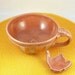 Handled Soup Mug or Latte Cup SM36 in Peach Nectarine - holds 24 ounces - SHIPS TODAY Graduate Gift
