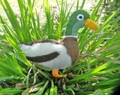 Mallard Duck Embroidered Felt Ornament Home Decor