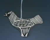 Porcelain Bird Ornament
