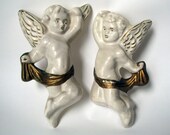 Vintage - Angels - Cherubs - Plaster - Wall Art