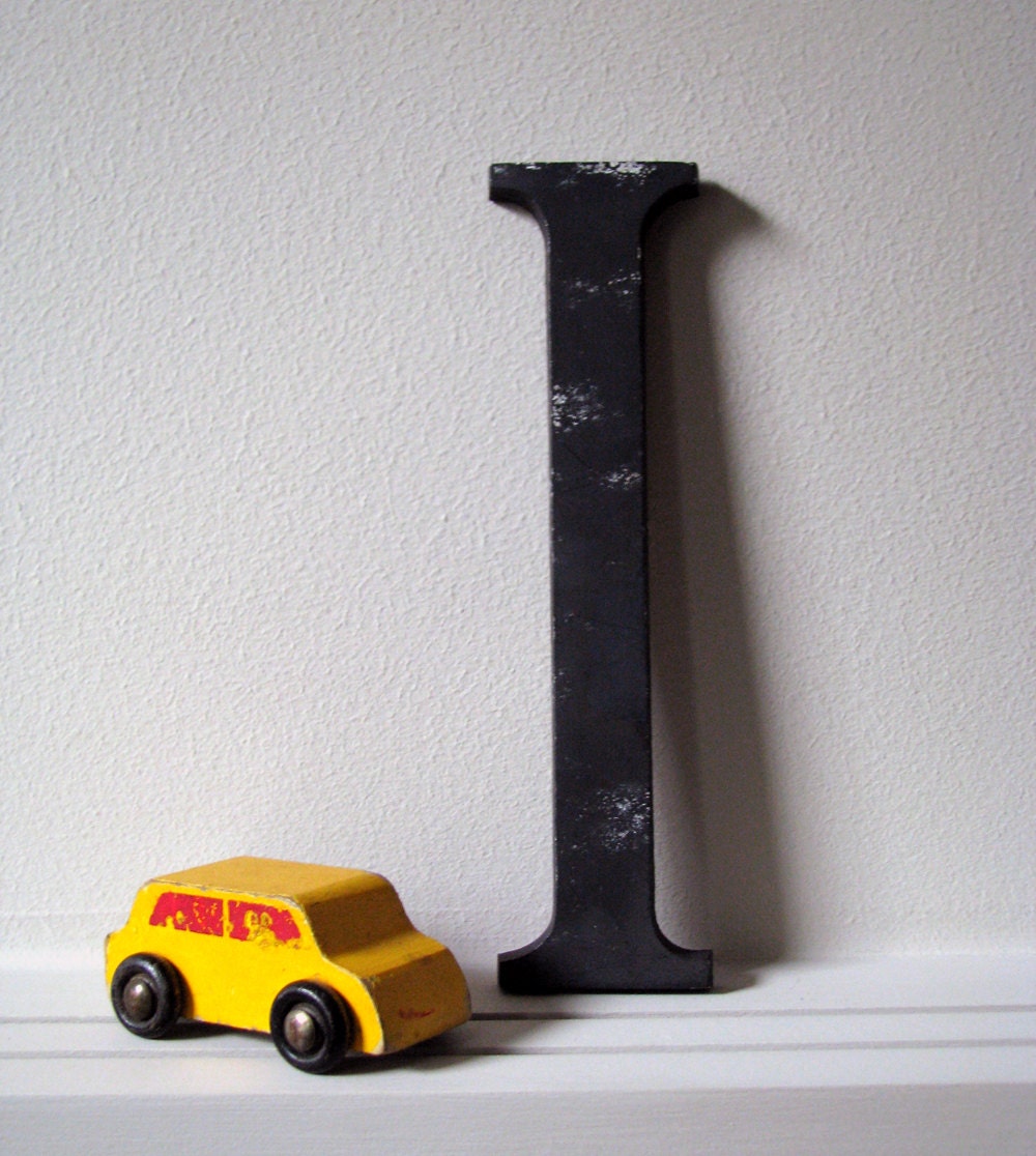 Letter I - Cast Aluminum Store Sign - Vintage