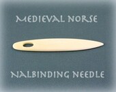 Medieval Norse Water Buffalo Bone Nalbinding Rug Needle
