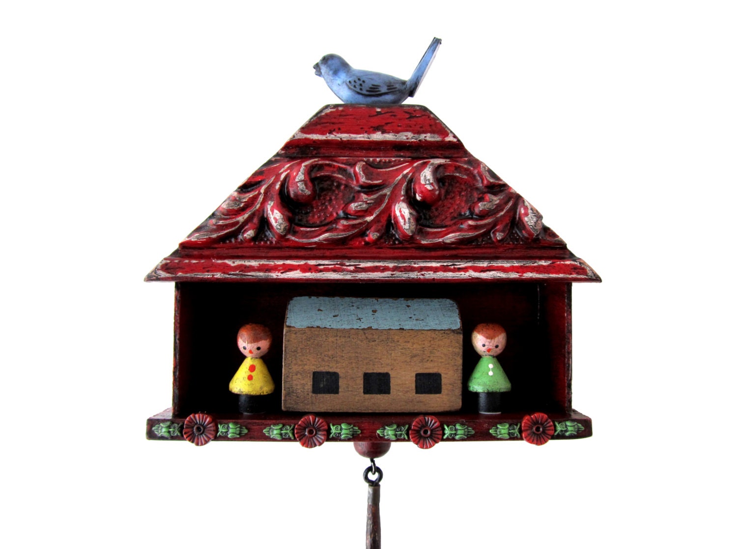 Home Sweet Home - ASSEMBLAGE Art Object - Mixed Media Assemblage
